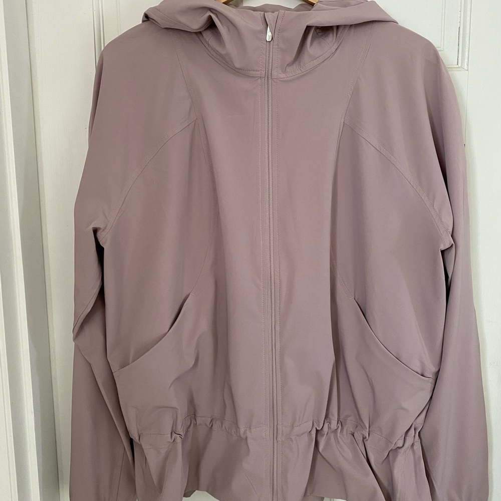 Lululemon jacket. Size 12 . Pink pale color